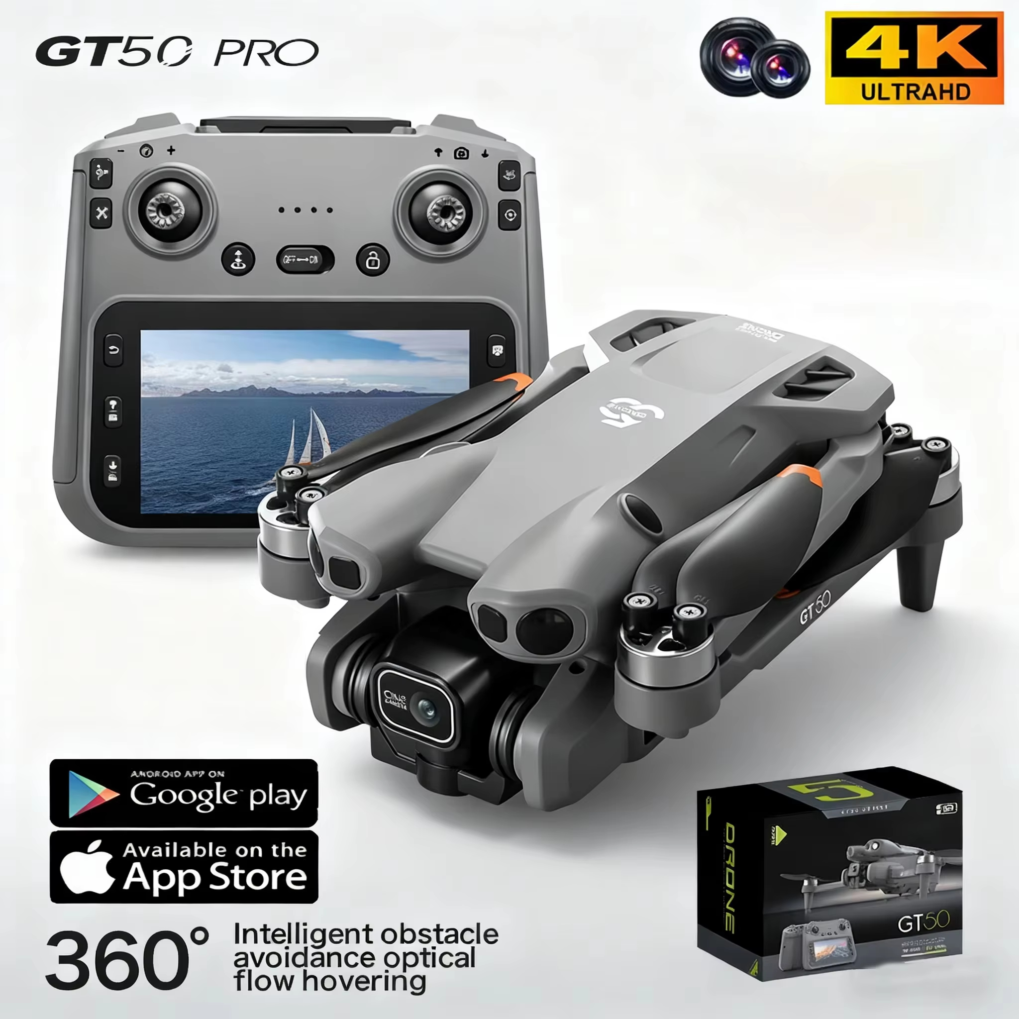 Drone Surveying - New Gift 2026 Upgrated GT50PRO Professional