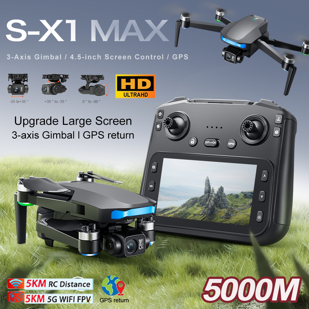 New S-X1 MAX Drone GPS 8K Prof - огляд і ціна Drone Lidar