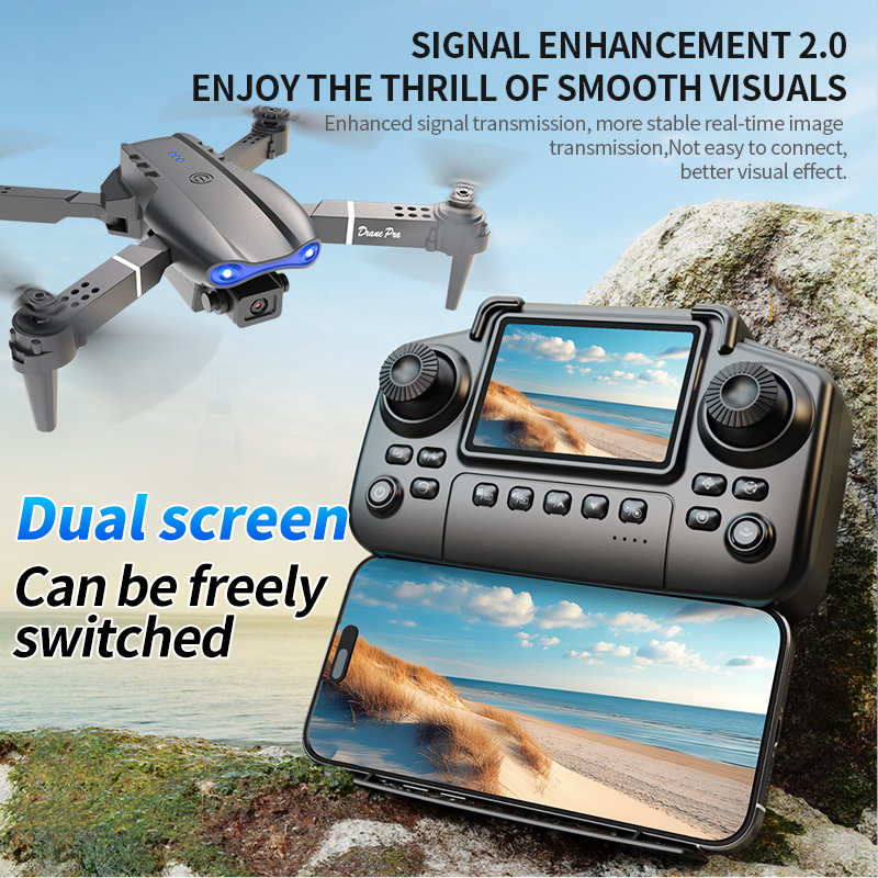 E99 PRO Drone Screen Control A - огляд і ціна Drone Lidar
