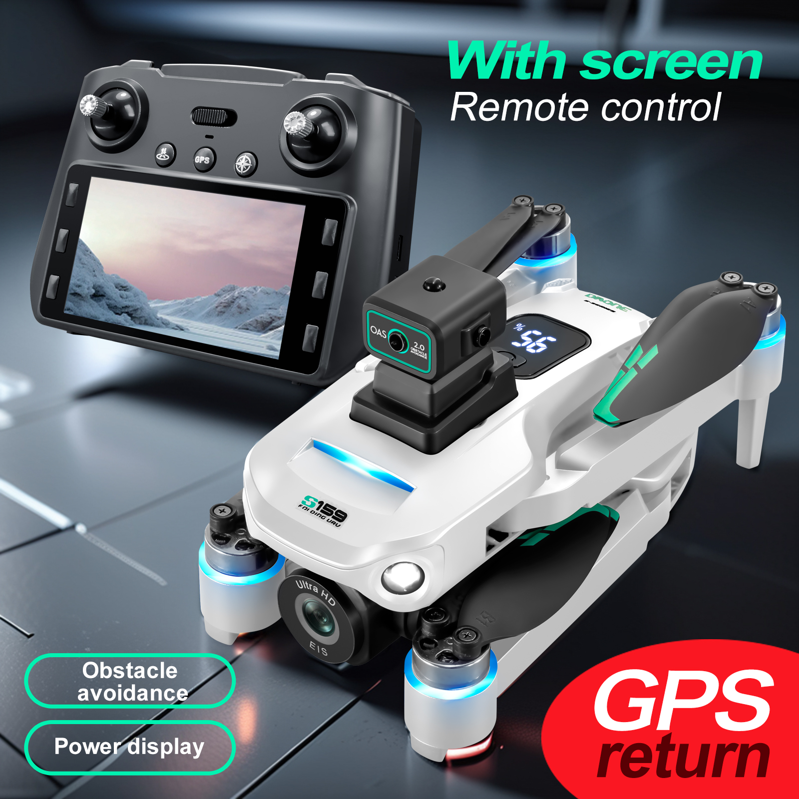 S159 GPS Drone 4K Profesional  - огляд і ціна Drone Mapping